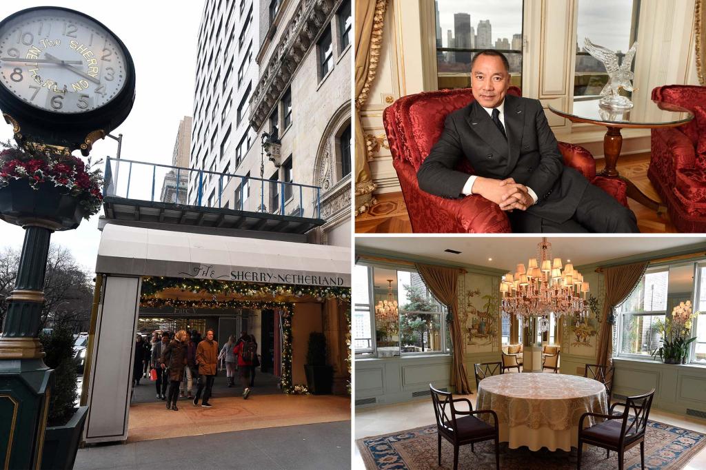 Exclusive | Fire-damaged penthouse linked to a convicted Chinese fraudster lists for $24 million — a staggering drop from its original asking price of $86 million